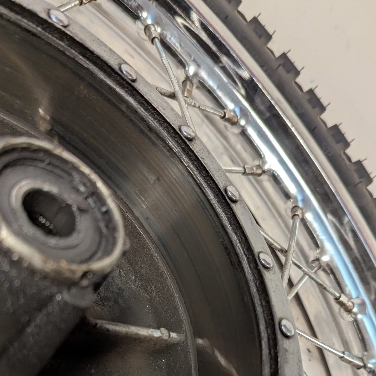 21" Hamburger Drum Front wheel