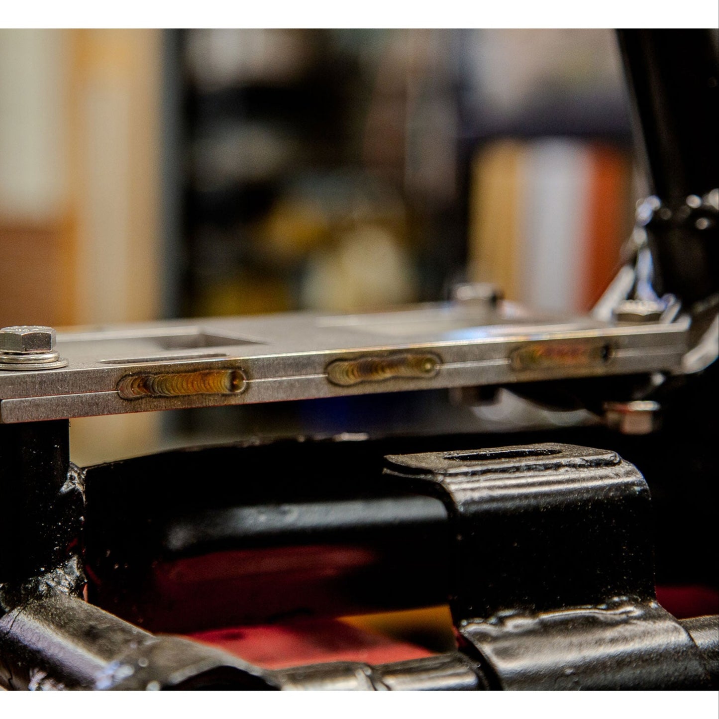 4-Speed Stainless Transmission Plate - Short, '65-'85