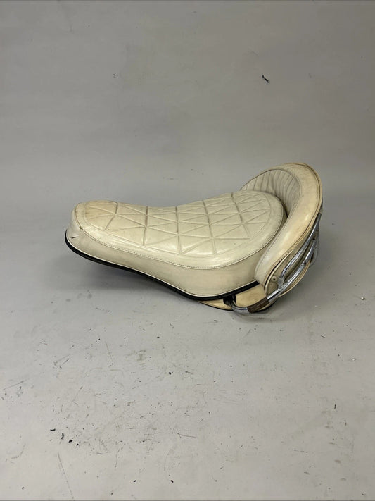 Harley Vintage White Buddy Seat