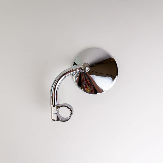 Biltwell 1” Round Utility Mirror Short Arm Chrome