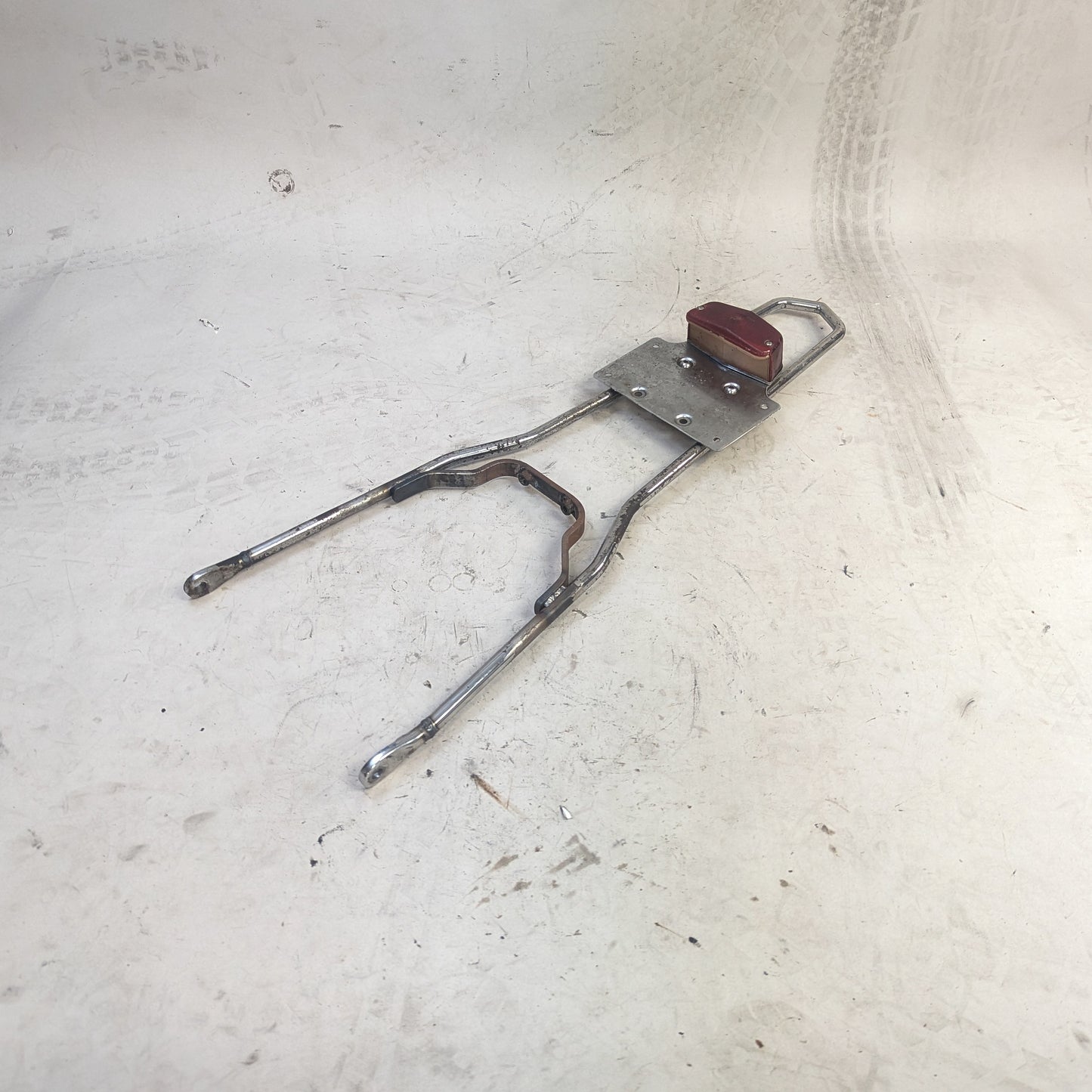 Crusty Chrome Sissy Bar