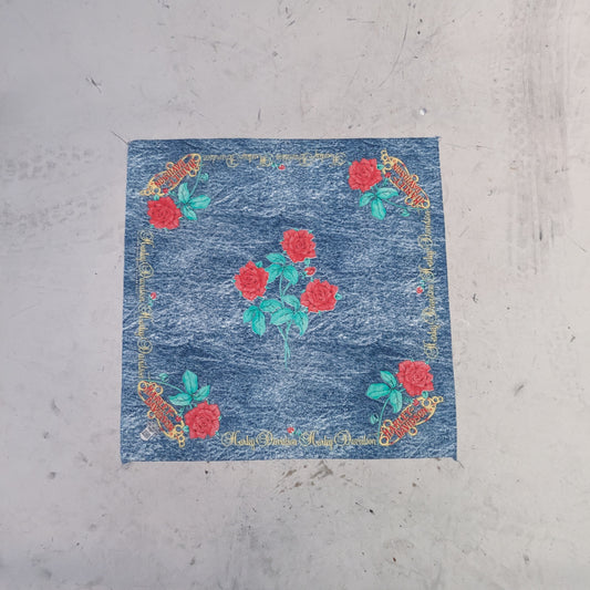 90's "Denim" Rose Harley Bandana