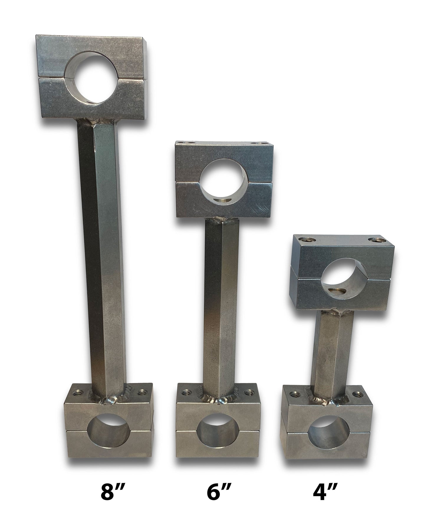Stainless Steel 8" Hex Dog Bone Risers
