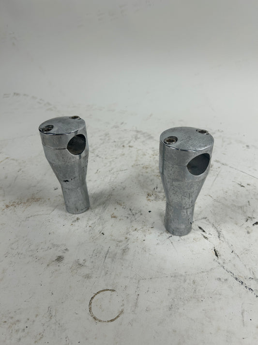 4" Old Chrome Risers