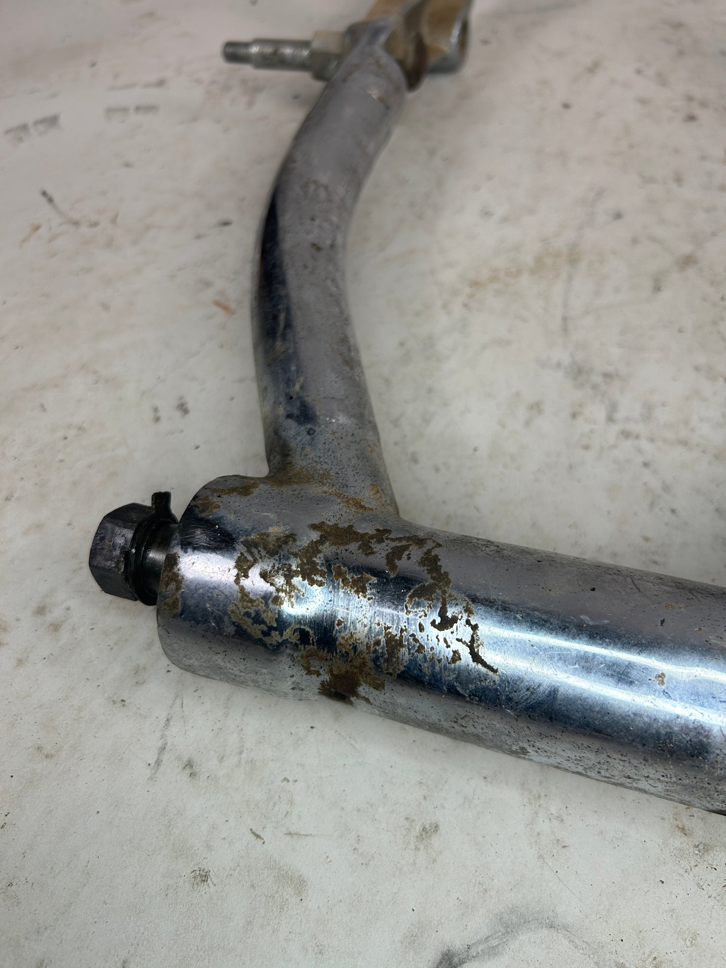 Crusty Chrome Round Swing Arm