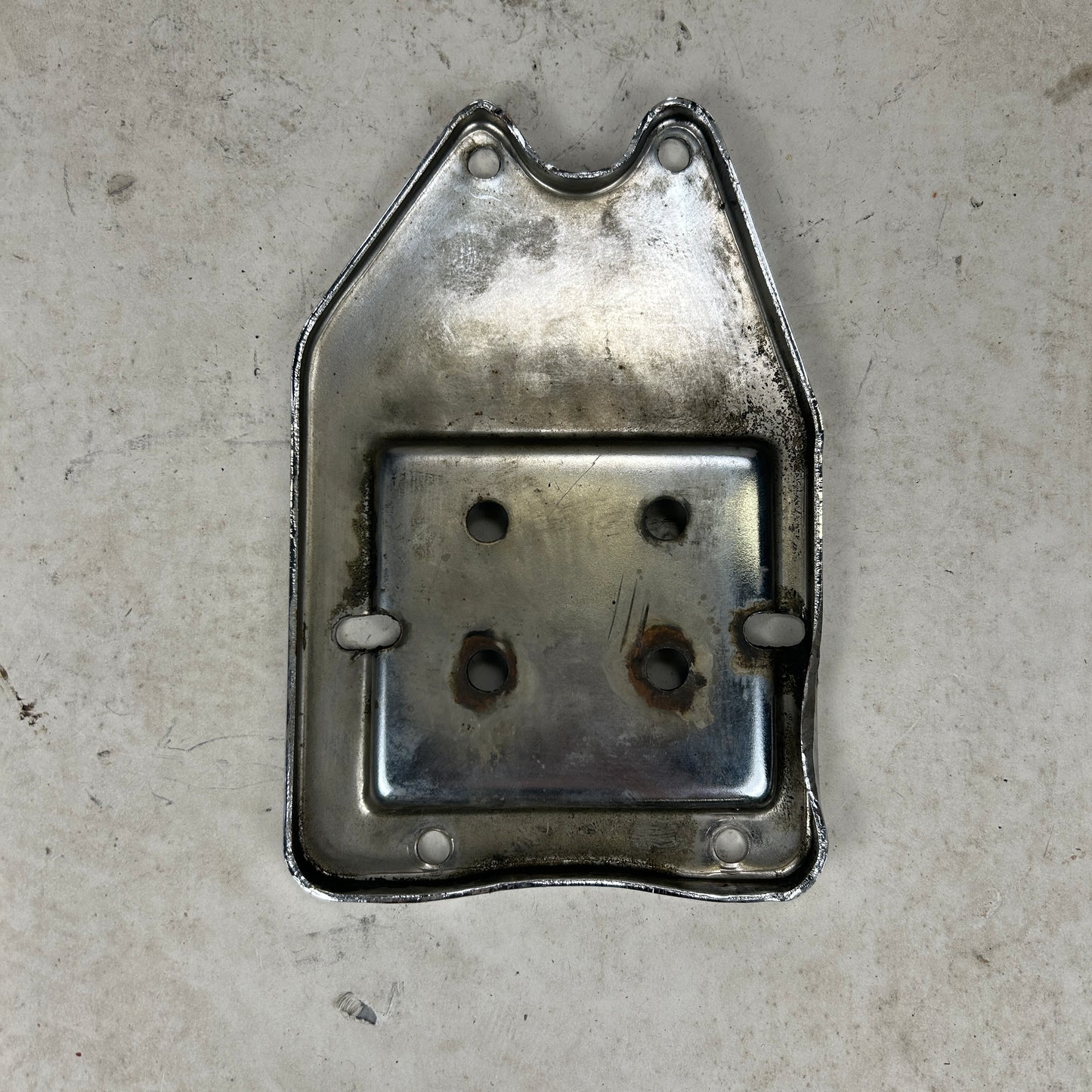 Chrome Horseshoe Battery Tray