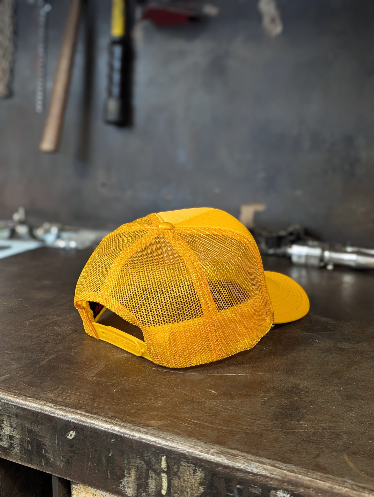 Krispy Choppers Badge Trucker Hat Gold