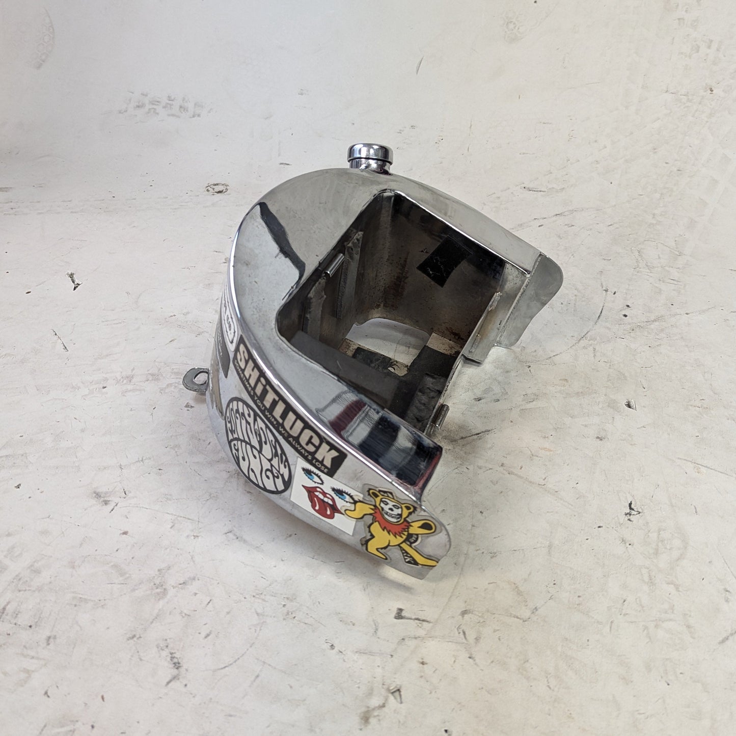 Stock Softail Oil Tank w/ Chopper Stickers