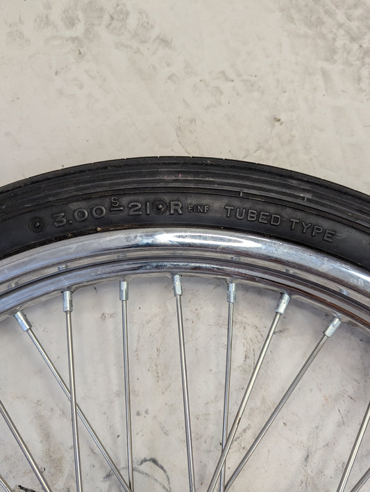 21" Chopper Spool Hub Wheel w/ Avon Speed Master