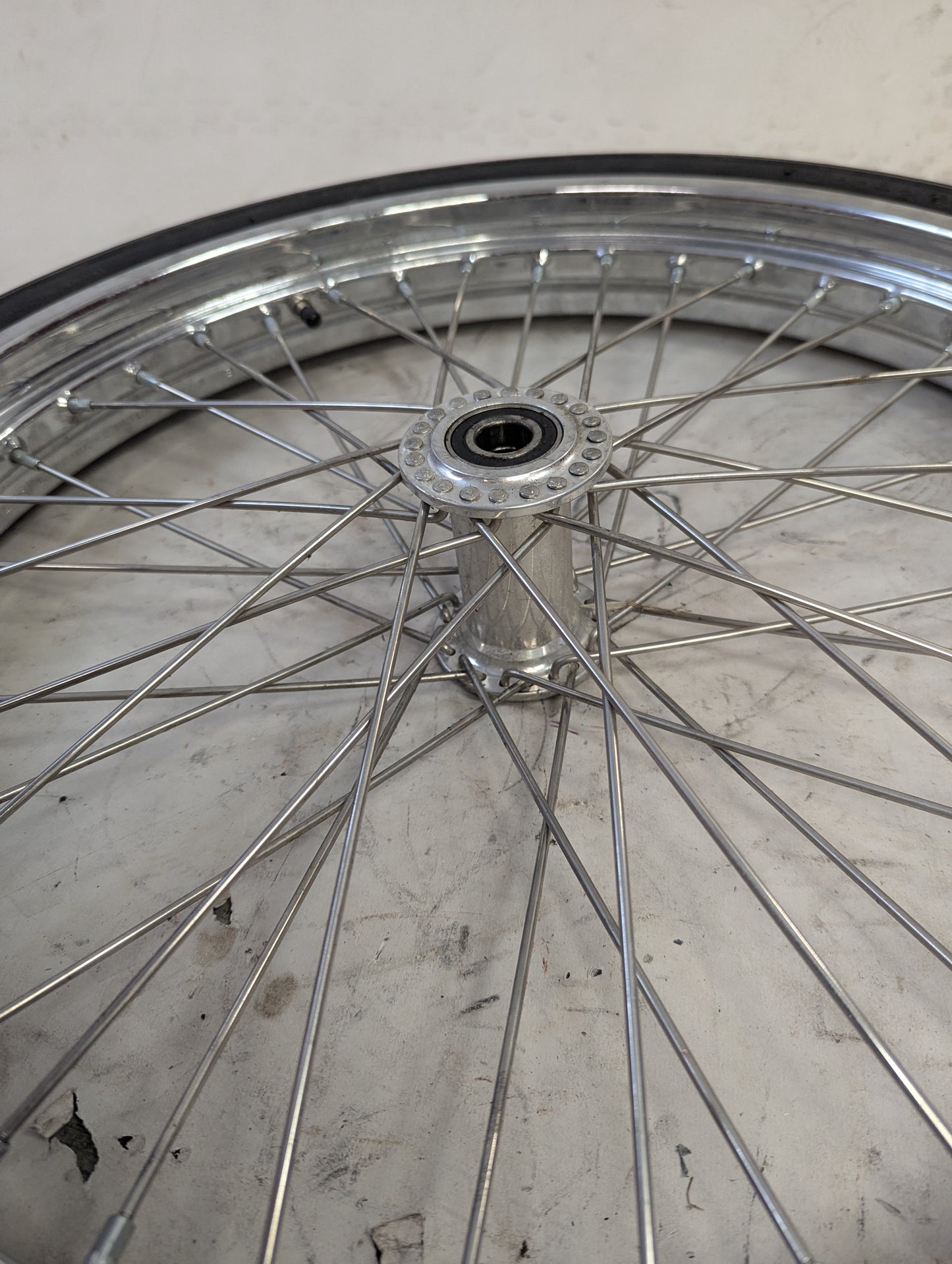 21" Chopper Spool Hub Wheel w/ Avon Speed Master