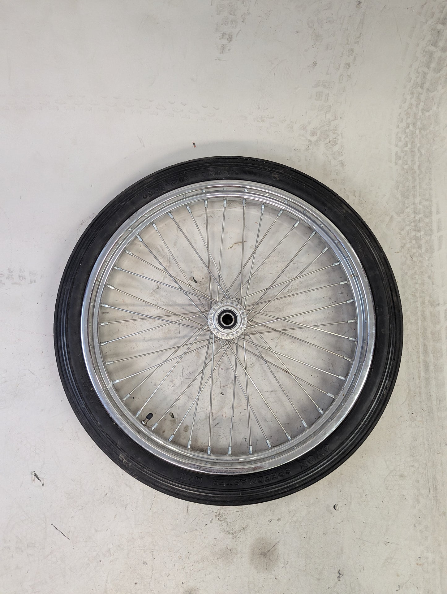 21" Chopper Spool Hub Wheel w/ Avon Speed Master