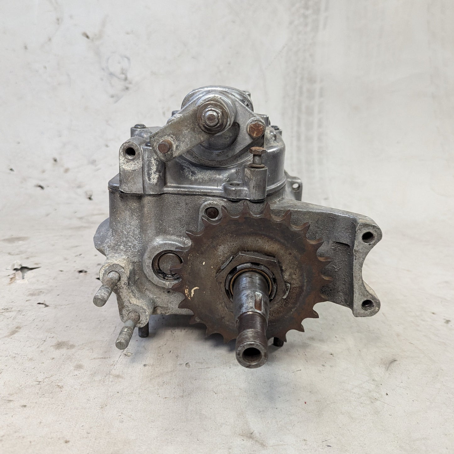 Harley Davidson Shovelhead Rotary Top Cow Pie 4-Speed Transmission