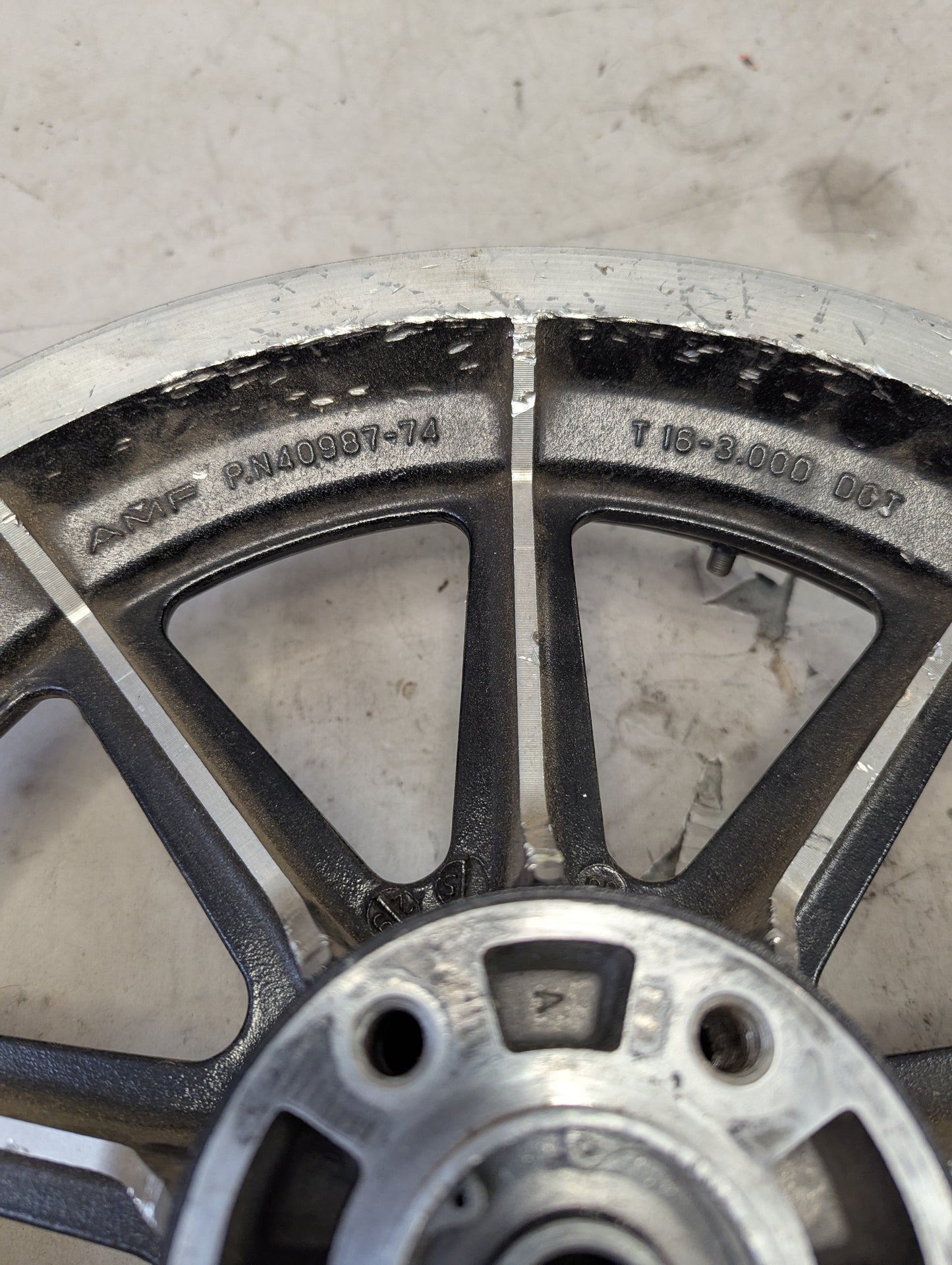 9 Spoke Rear Mag Wheel Shovelhead Ironhead FXR 16x3