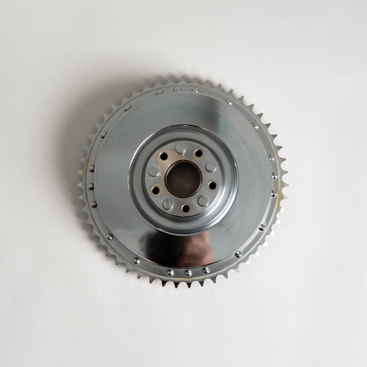 Chrome Mid Star Rear Brake Drum '67-'72