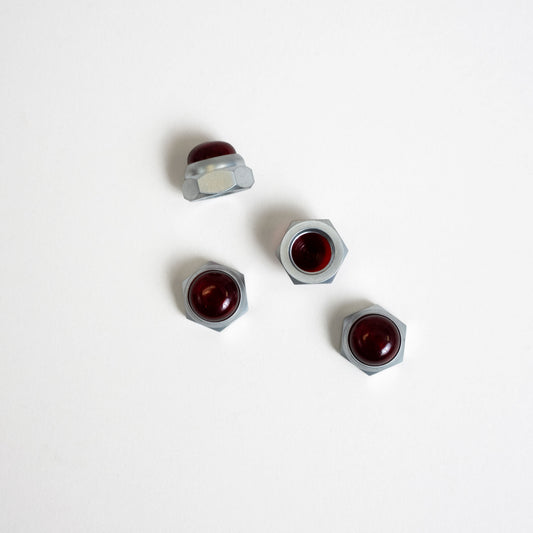 Satin Rocker Shaft End Caps for Shovelheads & Ironheads