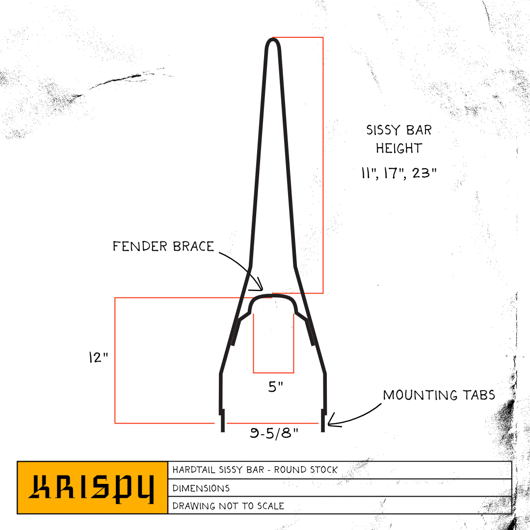 Classic Sissy Bar - Round Stock