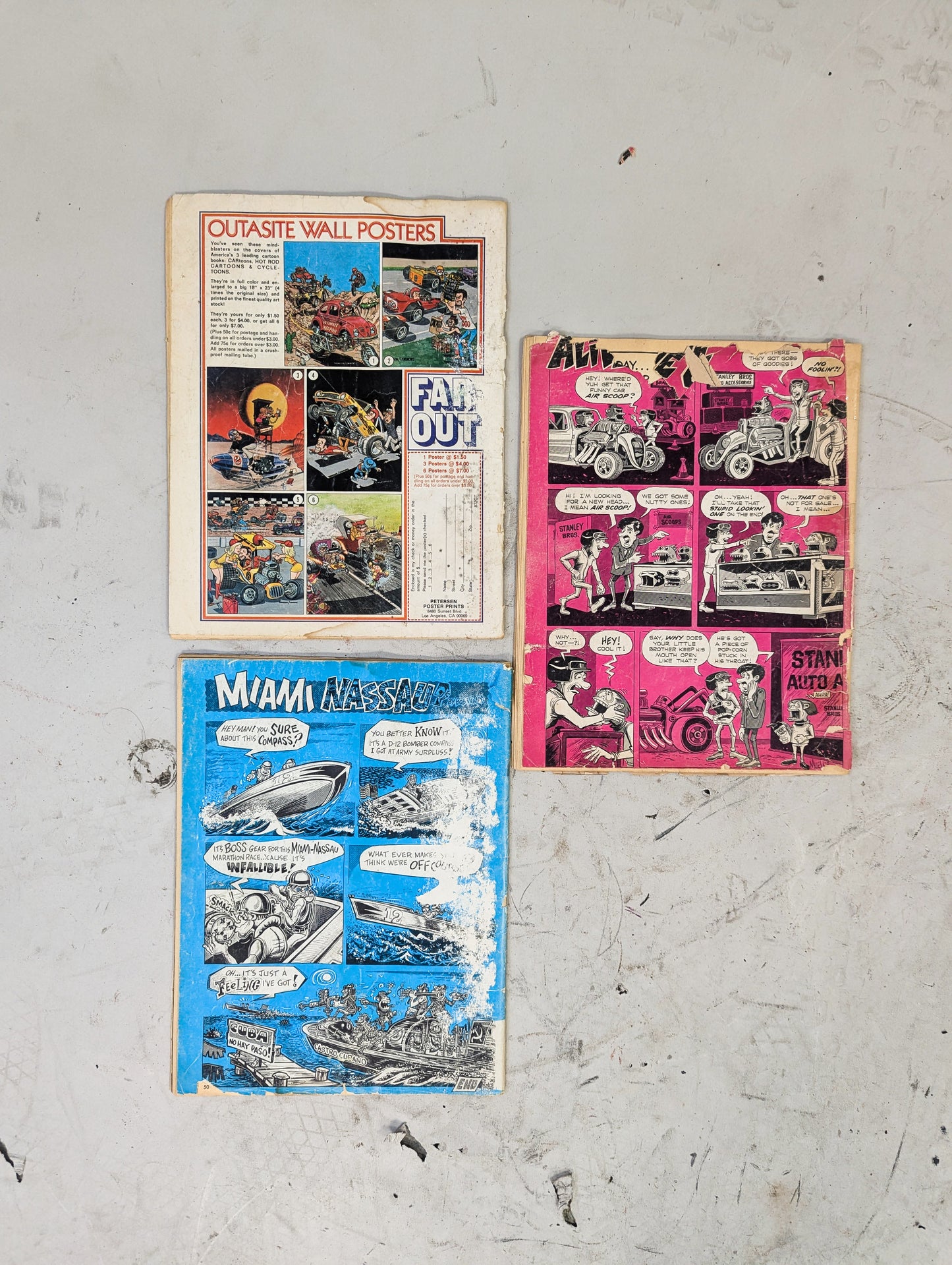 Vintage 'Car' Toon Mags