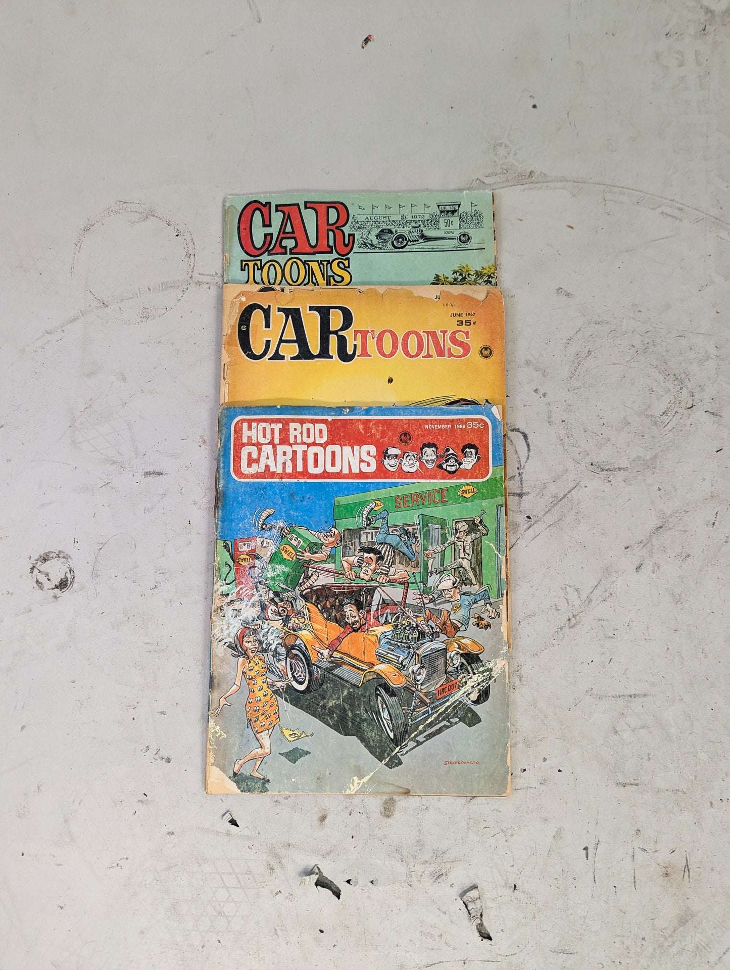 Vintage 'Car' Toon Mags