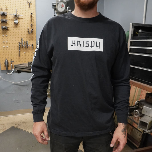 Ying Yang Chain Long Sleeve Tee - Black