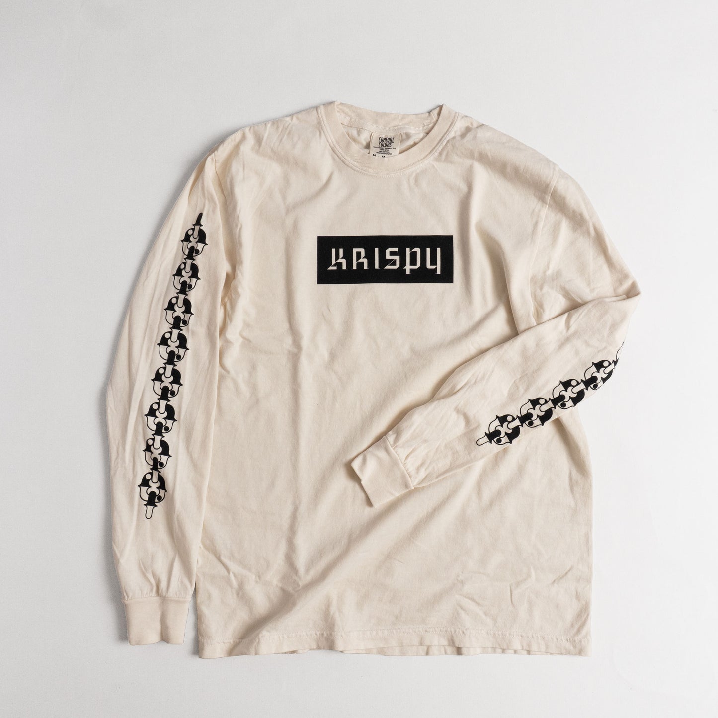Ying Yang Chain Long Sleeve Tee - Off White