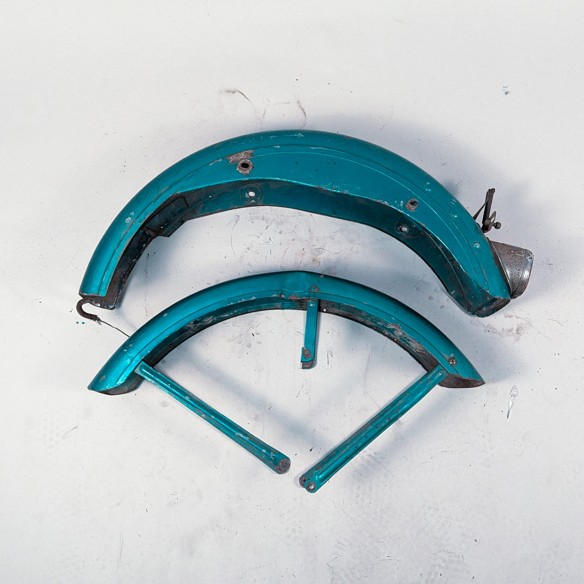 1960 Sportster Hi-Fi Turquoise & Birch White Tin Set