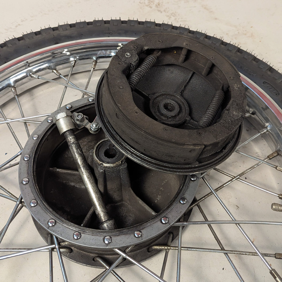21" Hamburger Drum Front wheel