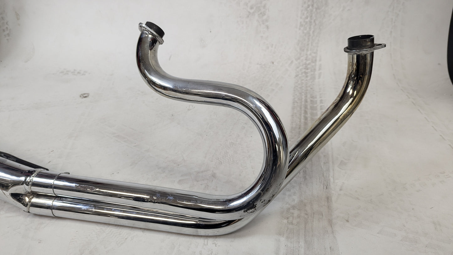 Alphabet 2 into 1 Shovelhead Exhaust