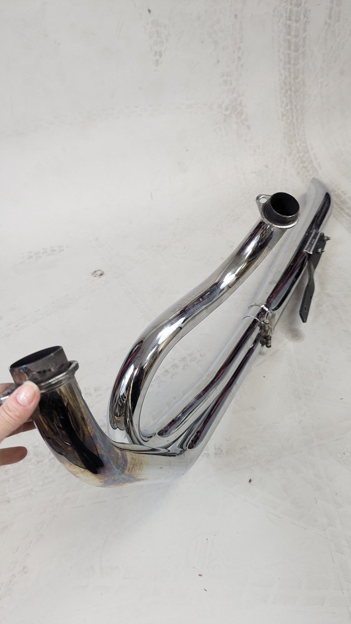 Alphabet 2 into 1 Shovelhead Exhaust