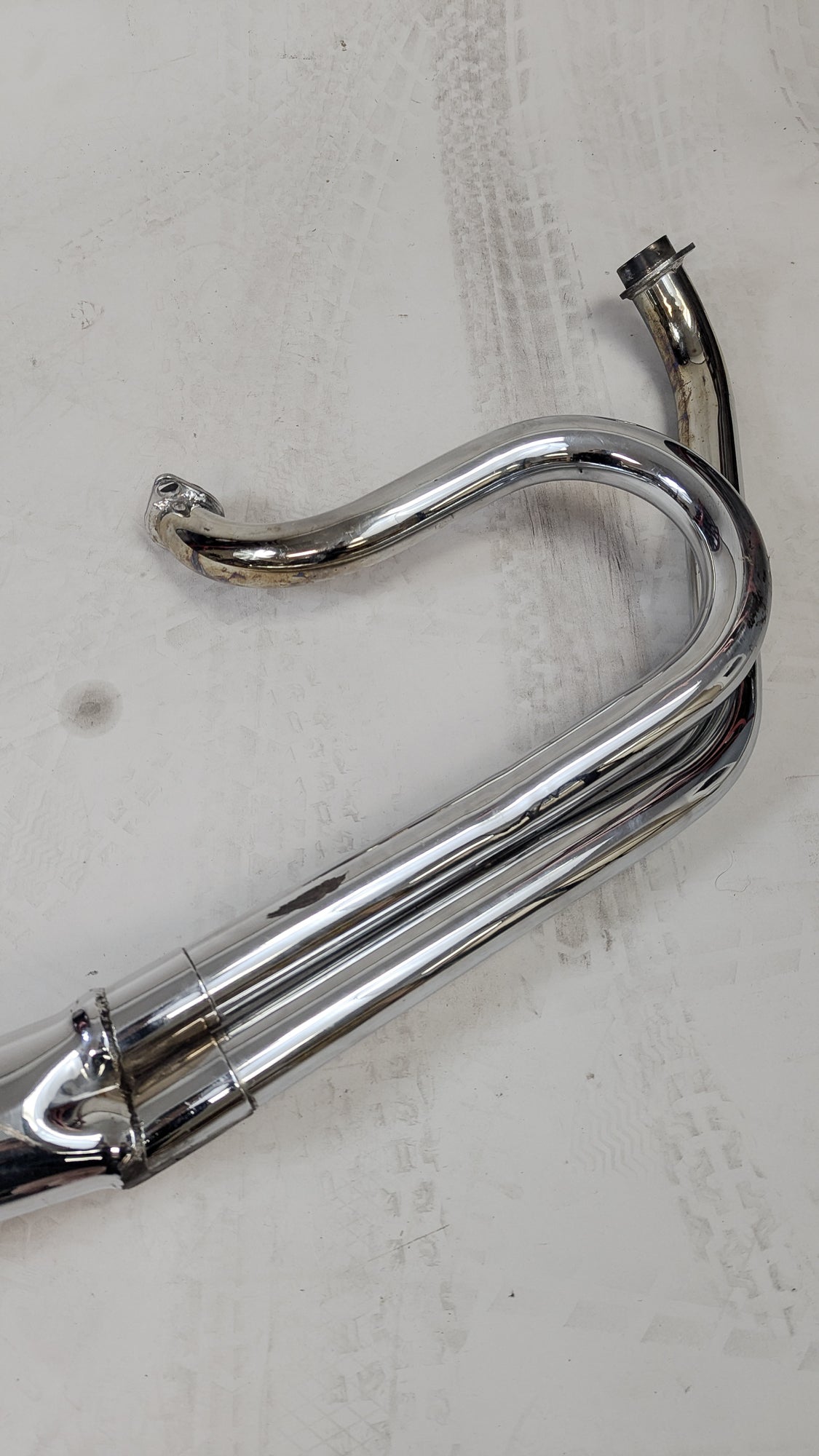 Alphabet 2 into 1 Shovelhead Exhaust
