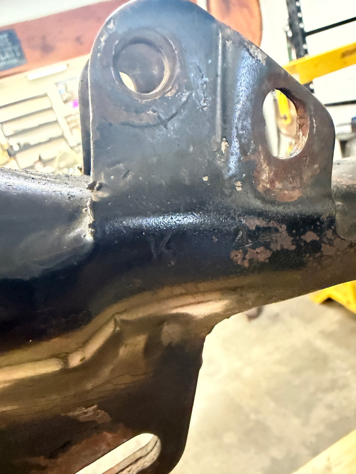 1974 Shovelhead Frame w/ Krispy Hard Tail Kit Installed