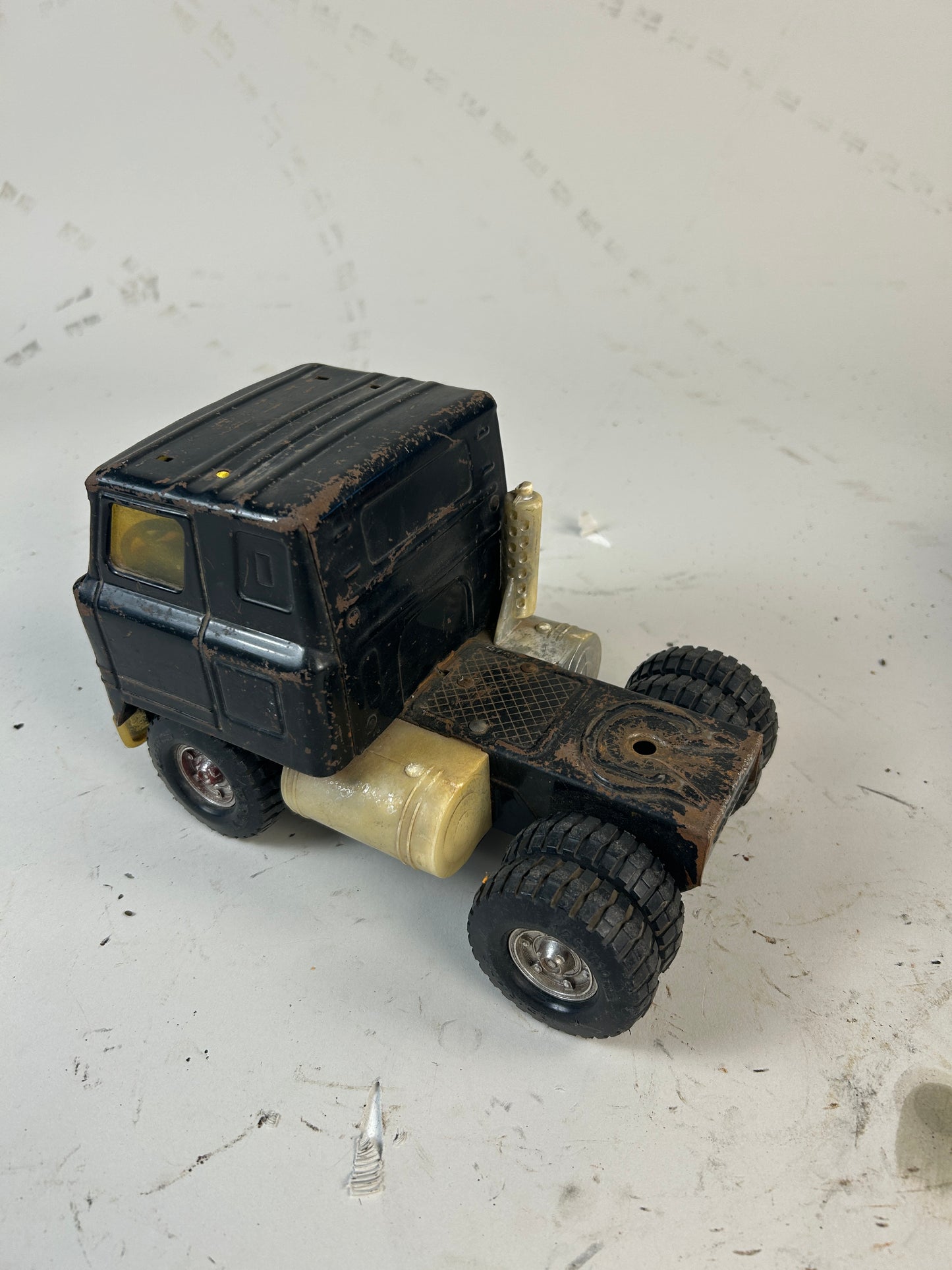Vintage Harley Davidson Tractor Trailer Steel Diecast