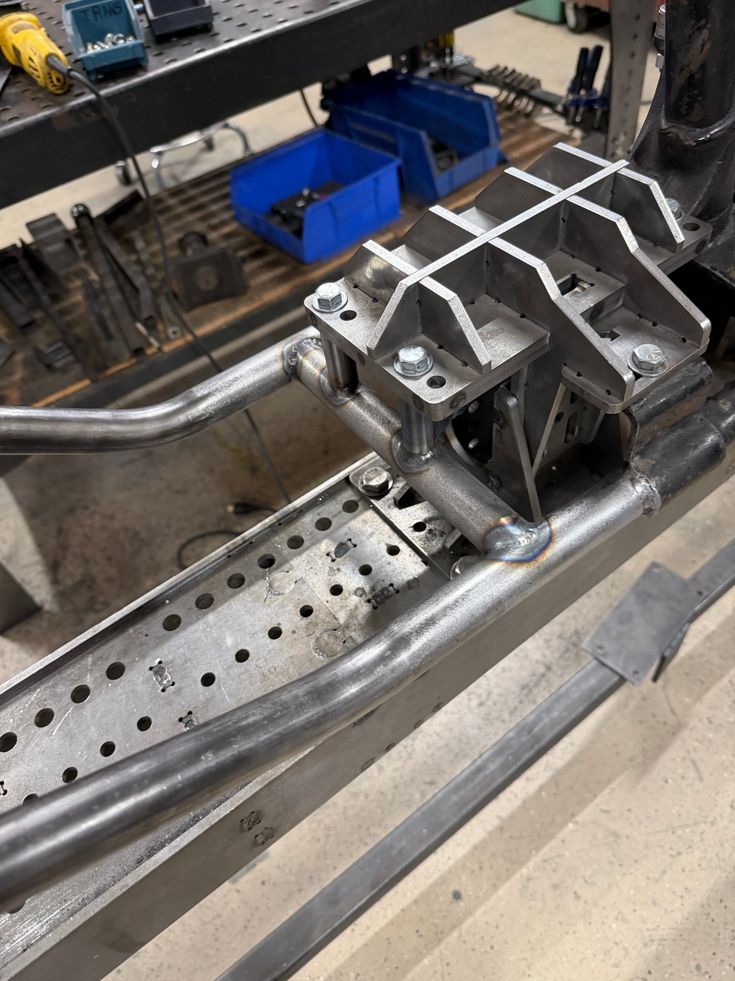 1974 Shovelhead Frame w/ Krispy Hard Tail Kit Installed