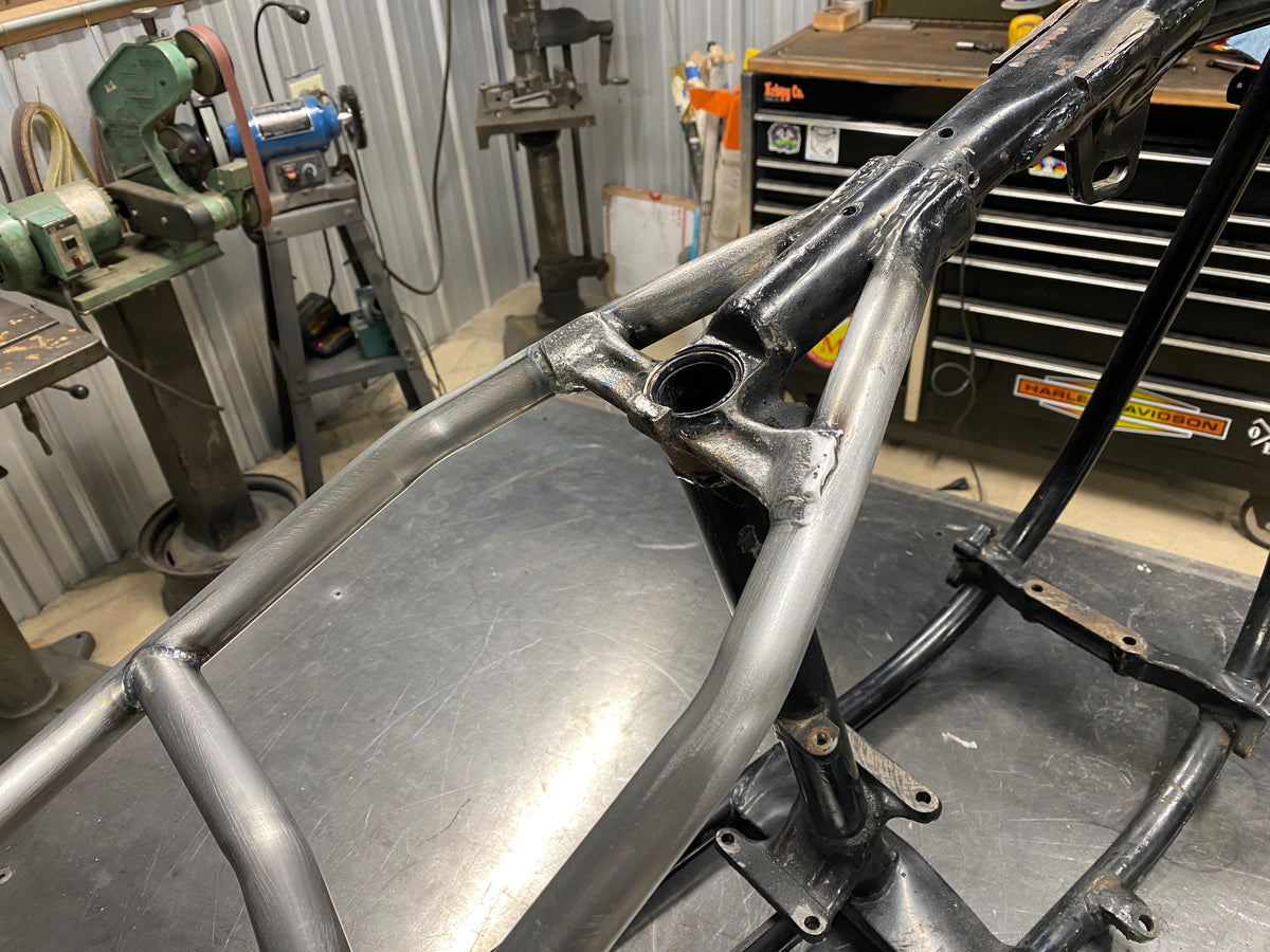 Shovelhead/Panhead Weld-On Hardtail with USA Cast Axle Plates