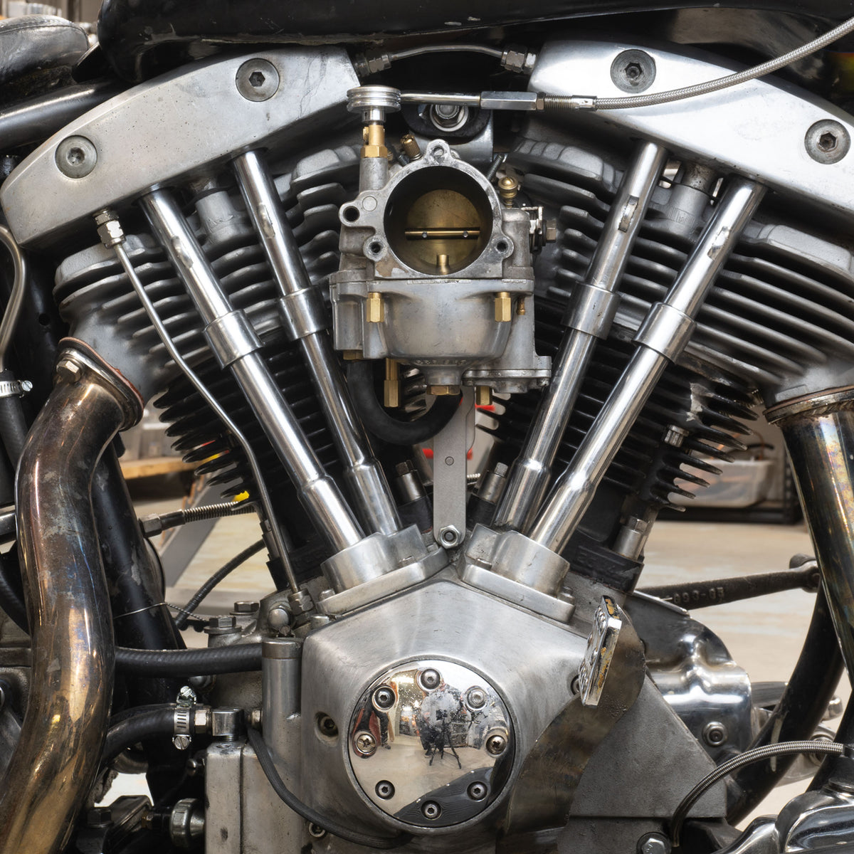 Adjustable Carb Support - Shovelheads & Big Twin Evos