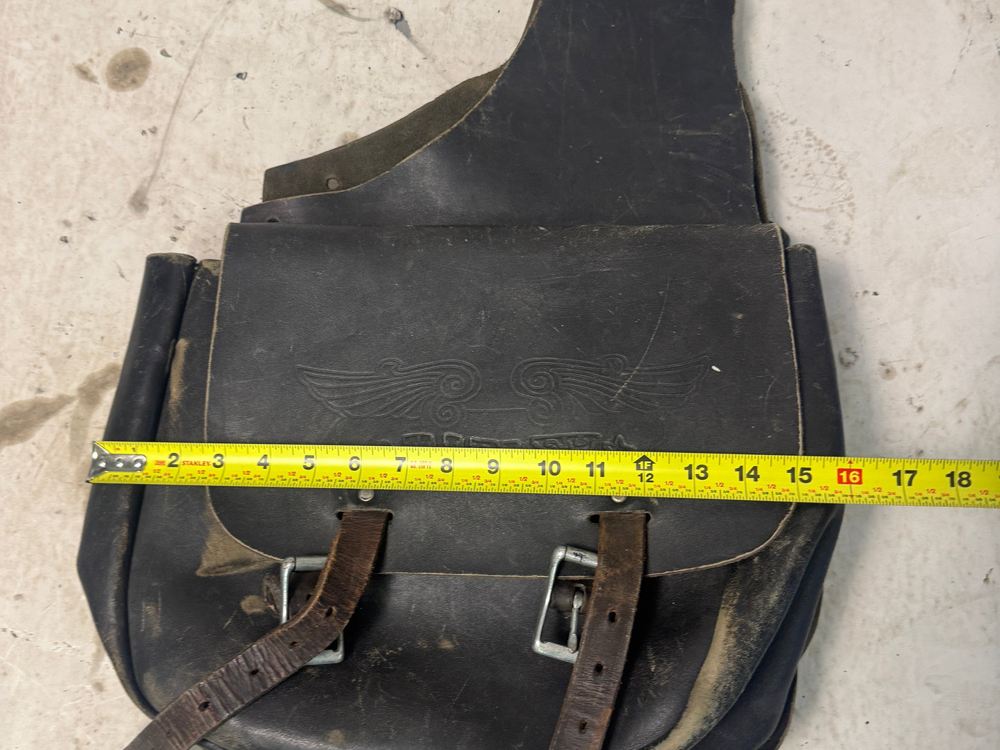 Vintage Leather Harley Saddle Bags