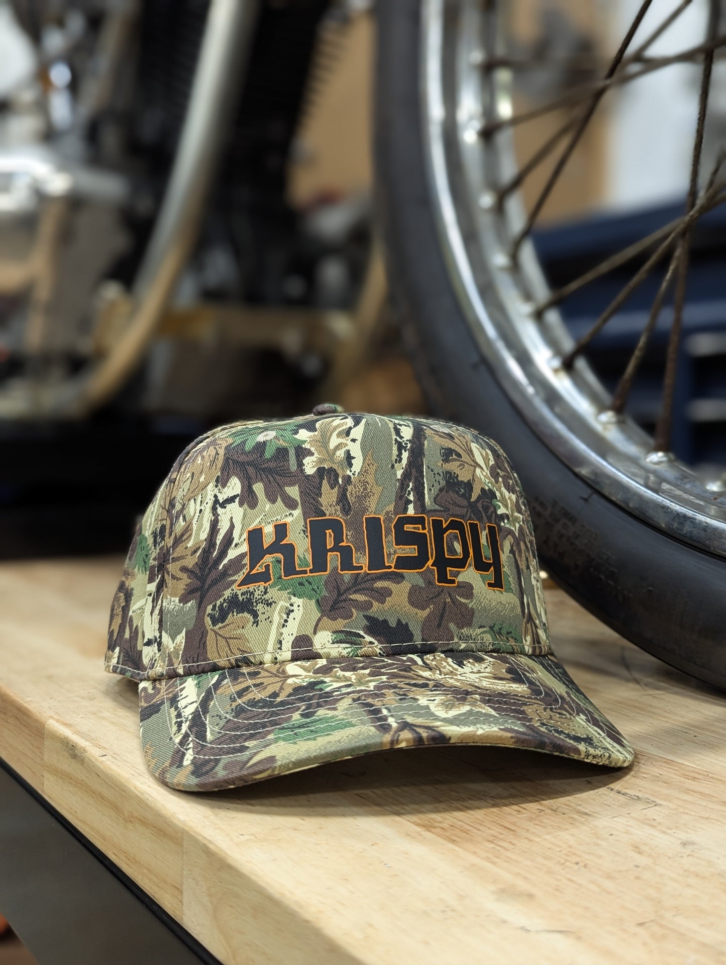 Black on Camo Krispy Hat