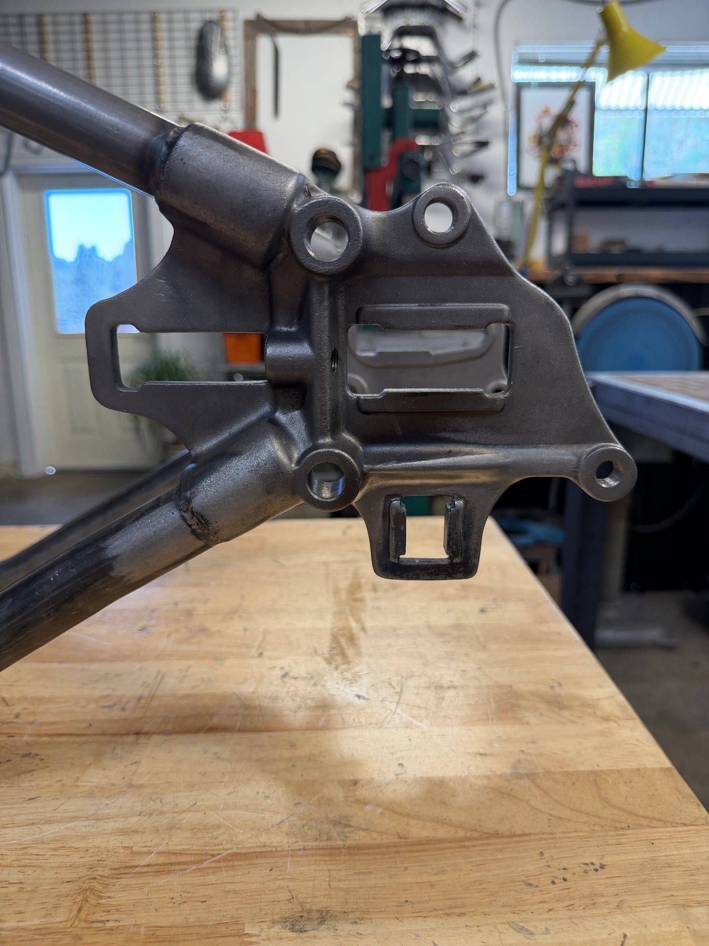 1974 Shovelhead Frame w/ Krispy Hard Tail Kit Installed