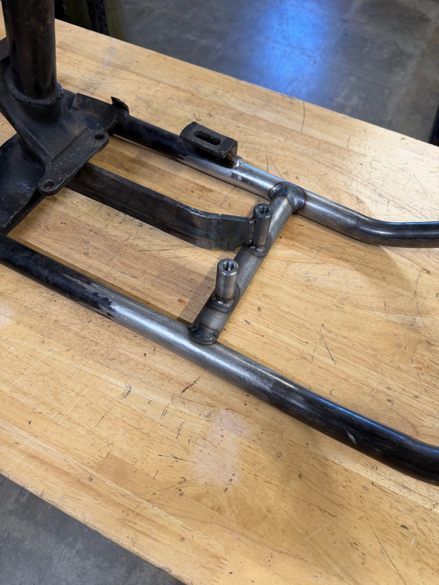 1974 Shovelhead Frame w/ Krispy Hard Tail Kit Installed