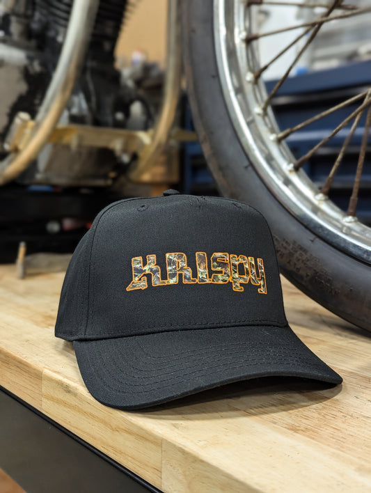 Camo on Black Krispy Hat