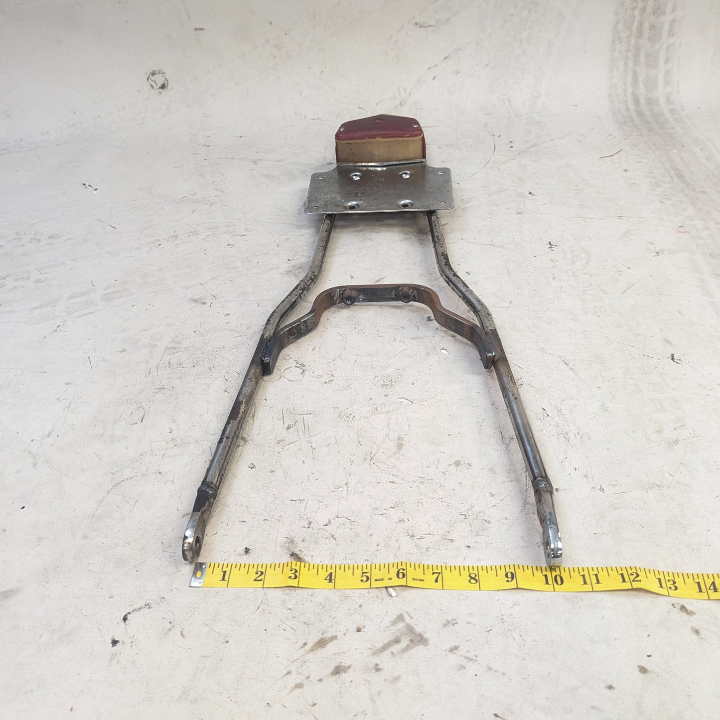 Crusty Chrome Sissy Bar