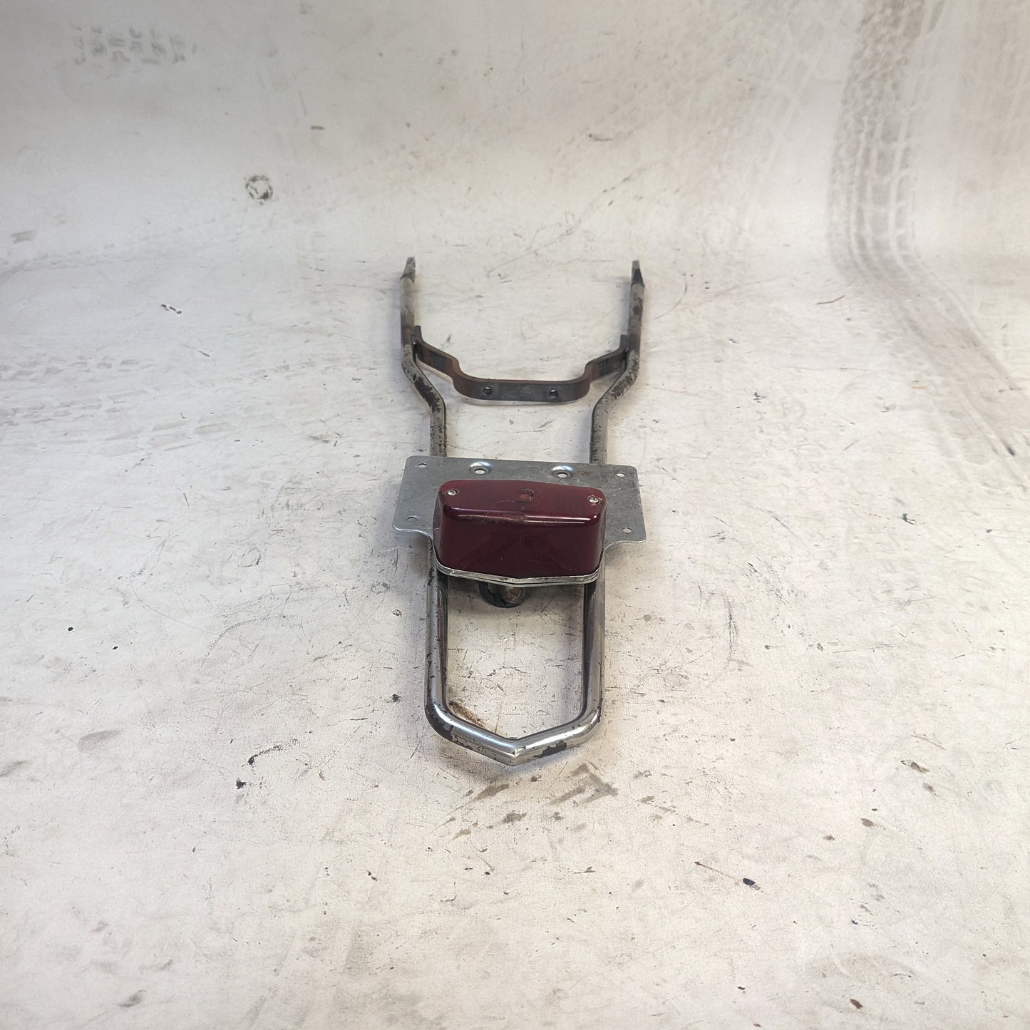 Crusty Chrome Sissy Bar
