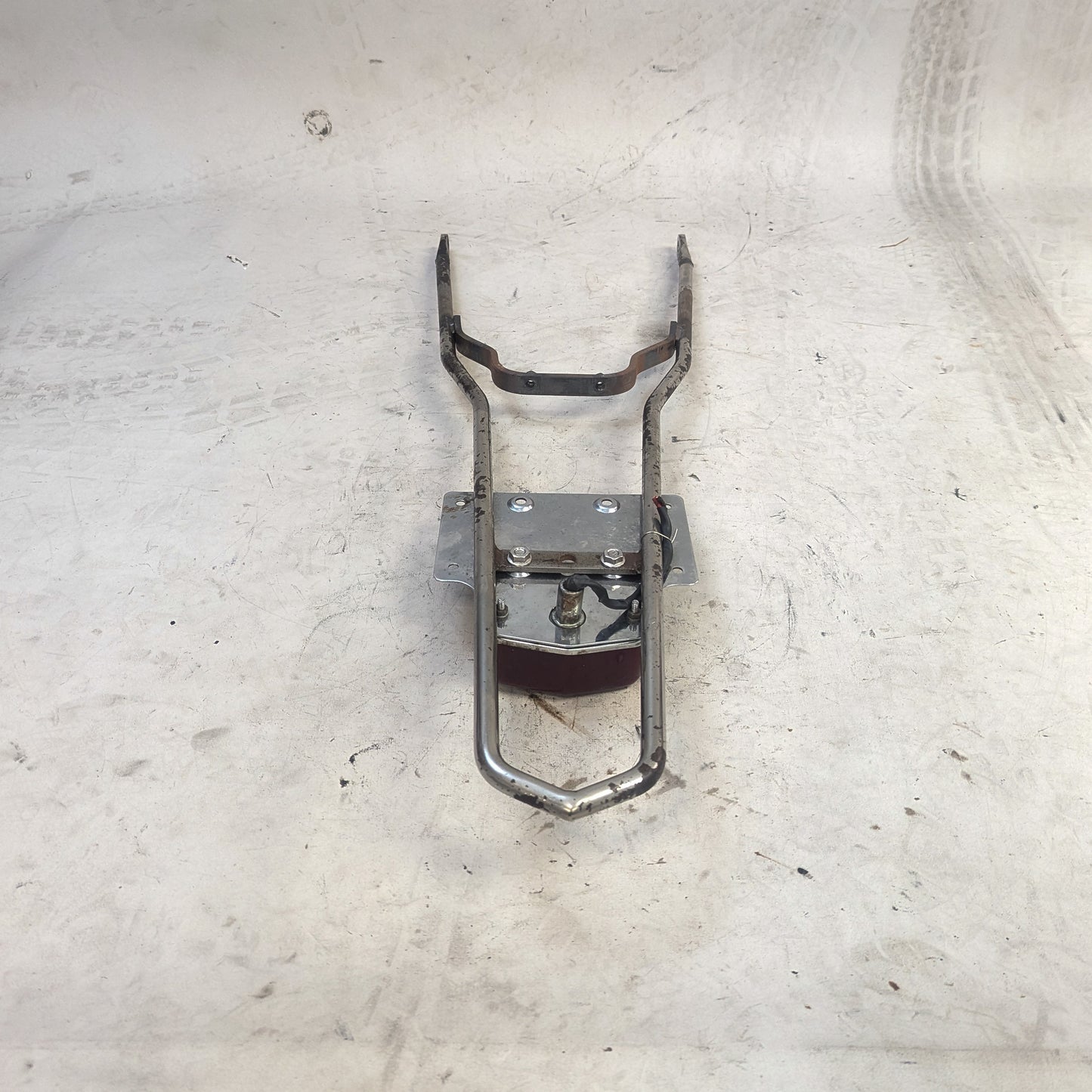 Crusty Chrome Sissy Bar