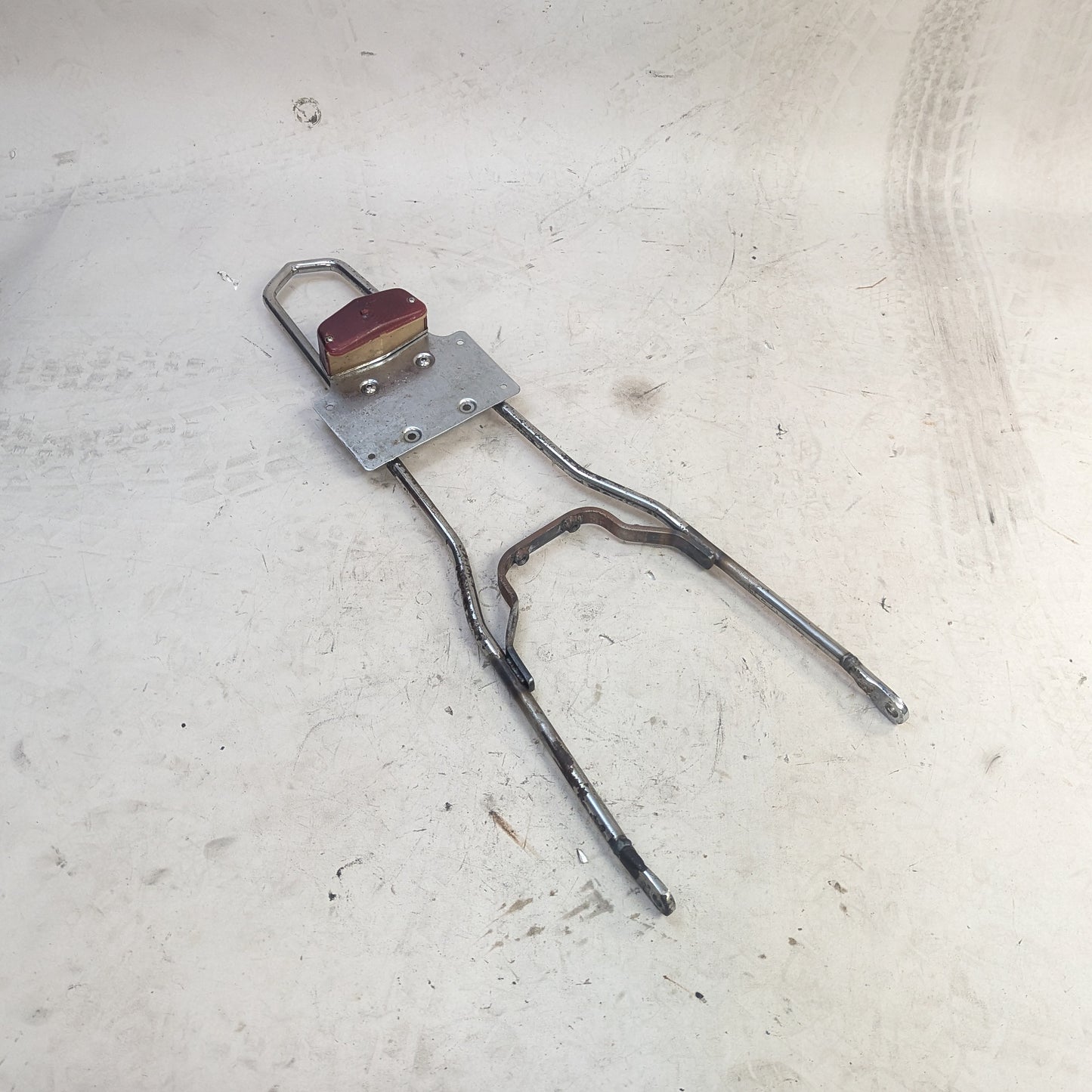 Crusty Chrome Sissy Bar