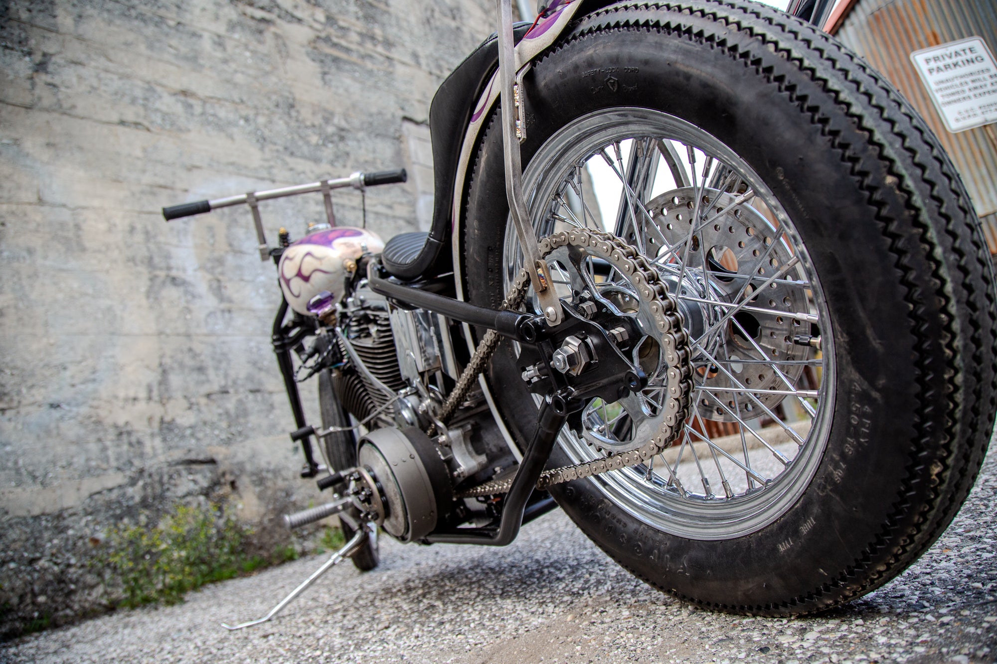 Big Twin Evo Weld-On Hardtail with Cast Axle Plates – Krispy Choppers