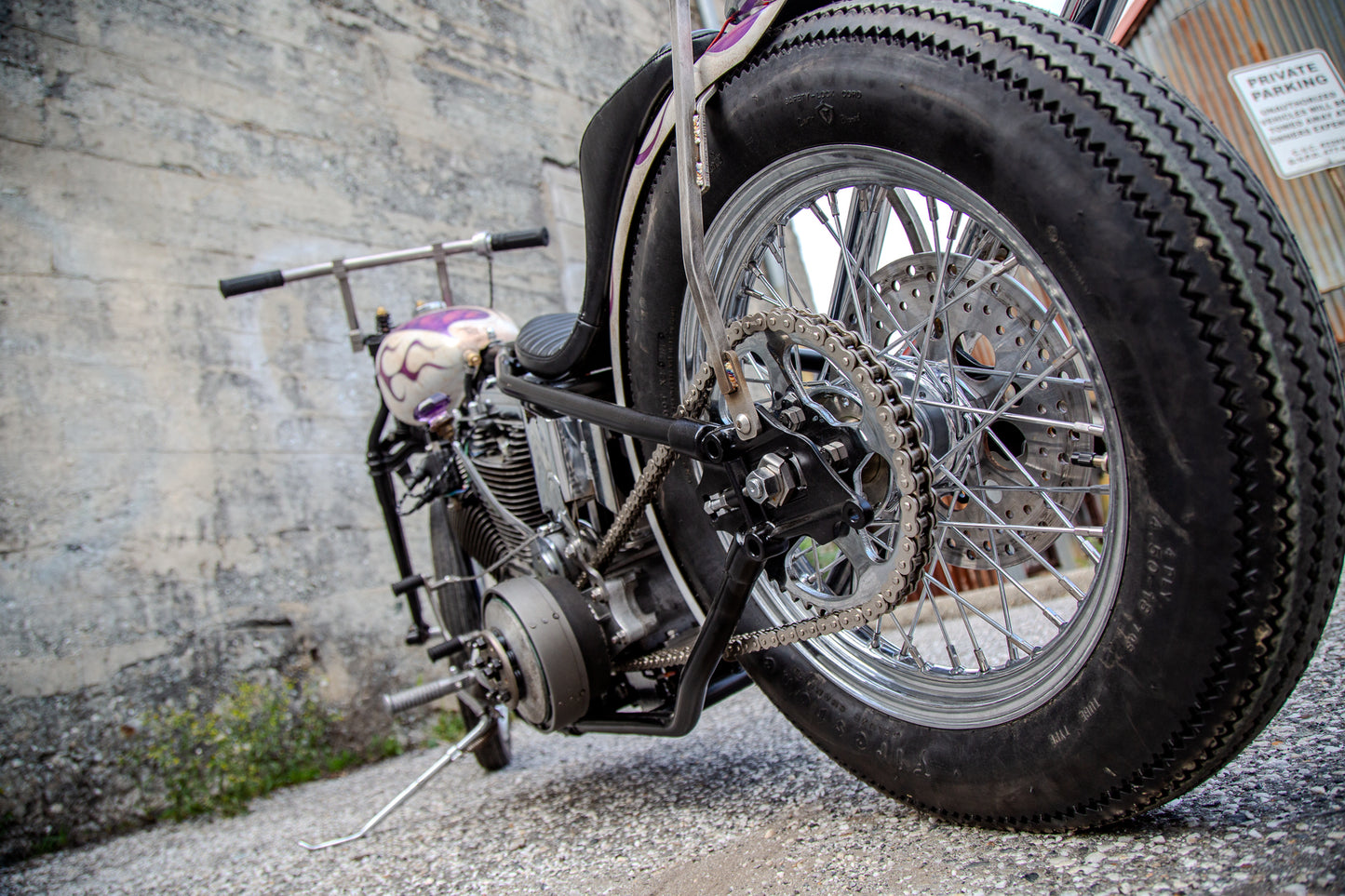 Big Twin Evo Weld-On Hardtail with Cast Axle Plates