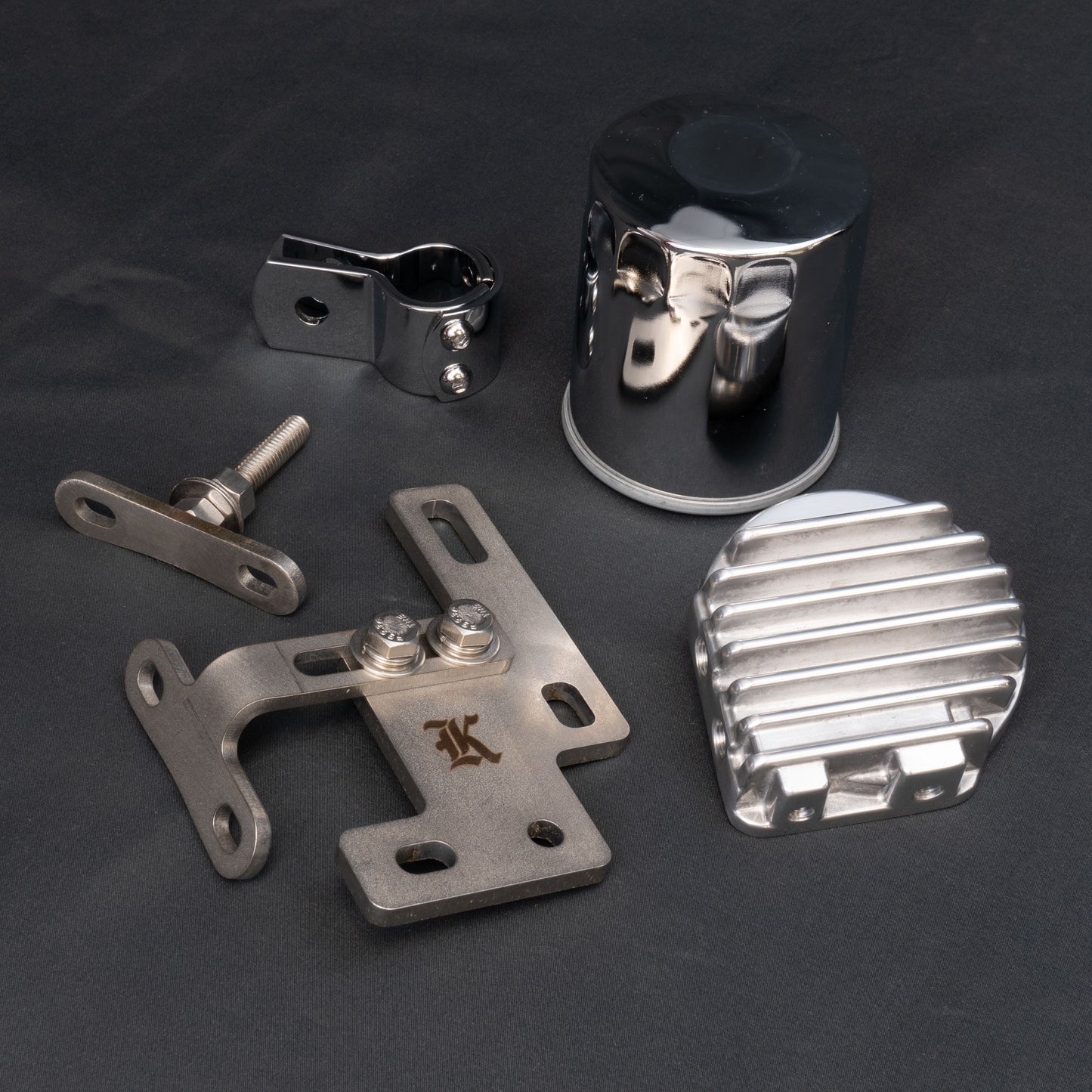 Adjustable Fender Mounting Kit with Oil Filter Mount