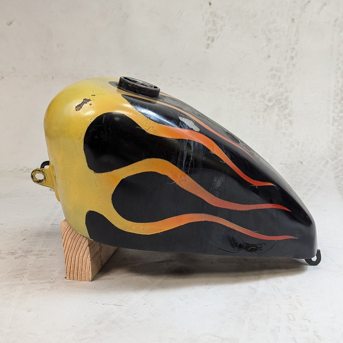 Crusty Ol' Sportster Tank with Flames