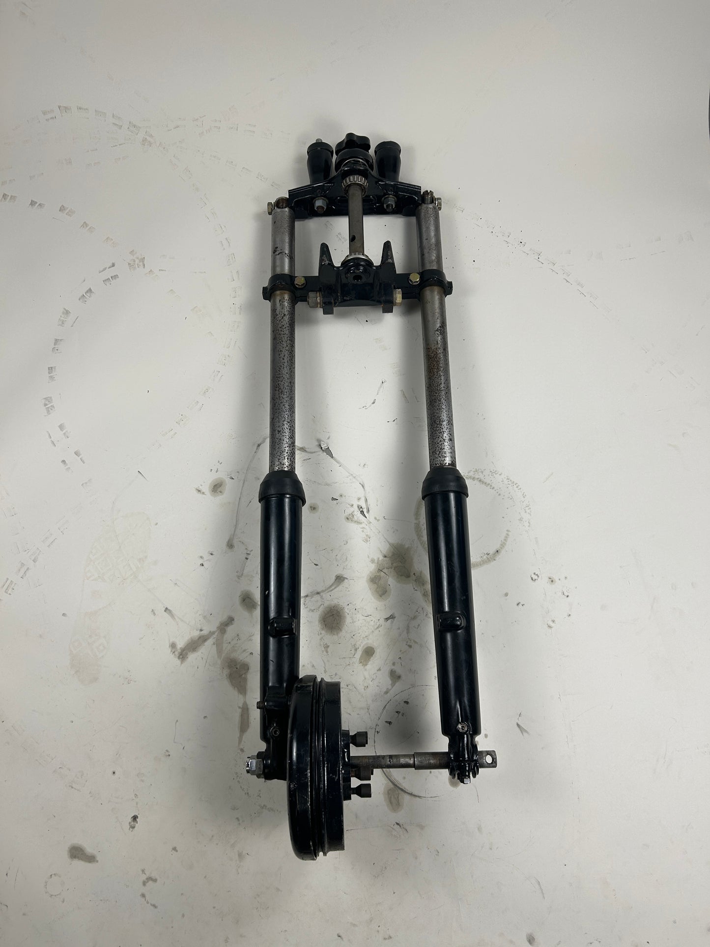 8" Over Panhead Wide Glide 41mm Adjustable Front End w/ Drum