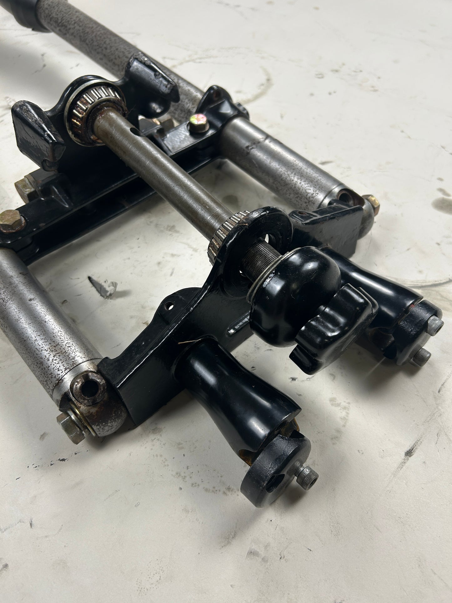 8" Over Panhead Wide Glide 41mm Adjustable Front End w/ Drum
