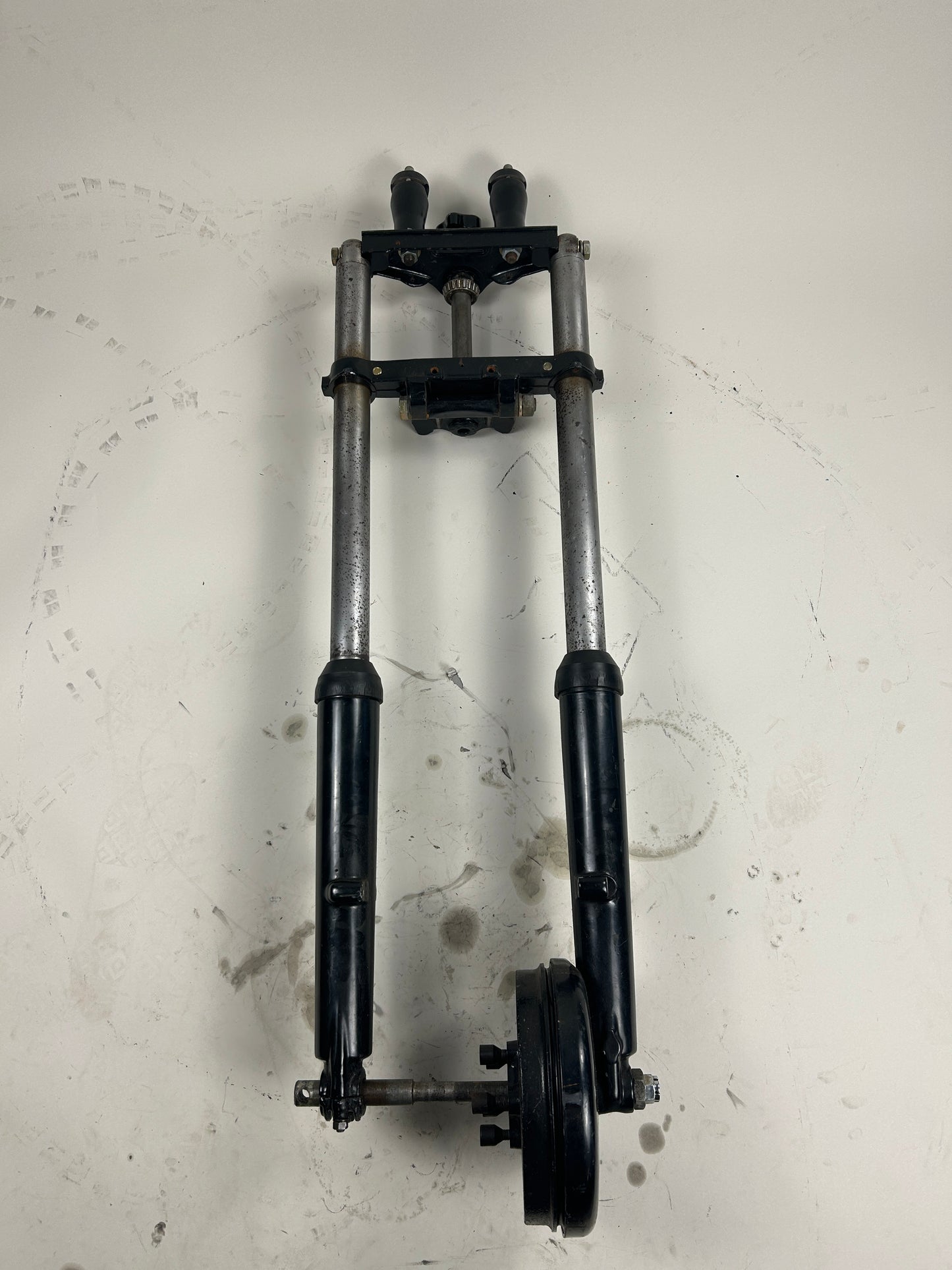 8" Over Panhead Wide Glide 41mm Adjustable Front End w/ Drum